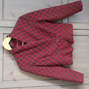 Quilted Blazer/Jacket with Tapestry Print